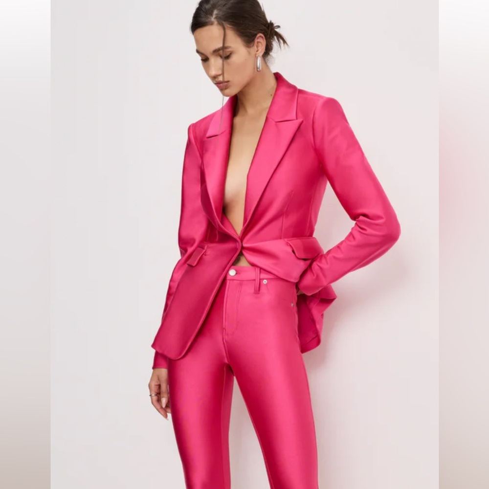 Good American Pink Blazer & Pants